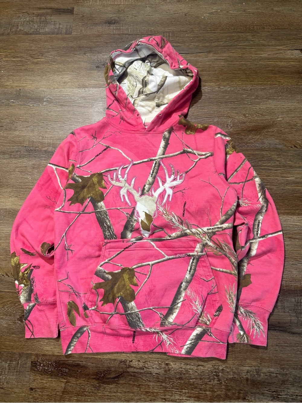 Pink Realtree-Style Camouflage Women’s Hoodie Sweatshirt
